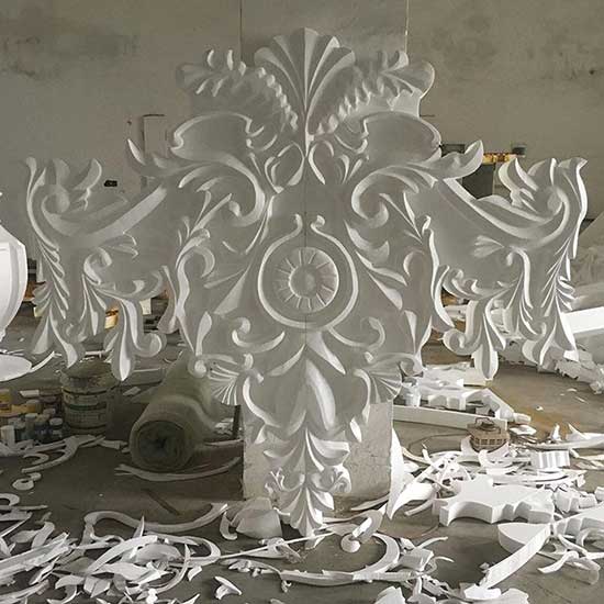 舞臺泡沫雕塑表面硬化(圖1) 舞臺泡沫表面硬化聚脲噴涂案例